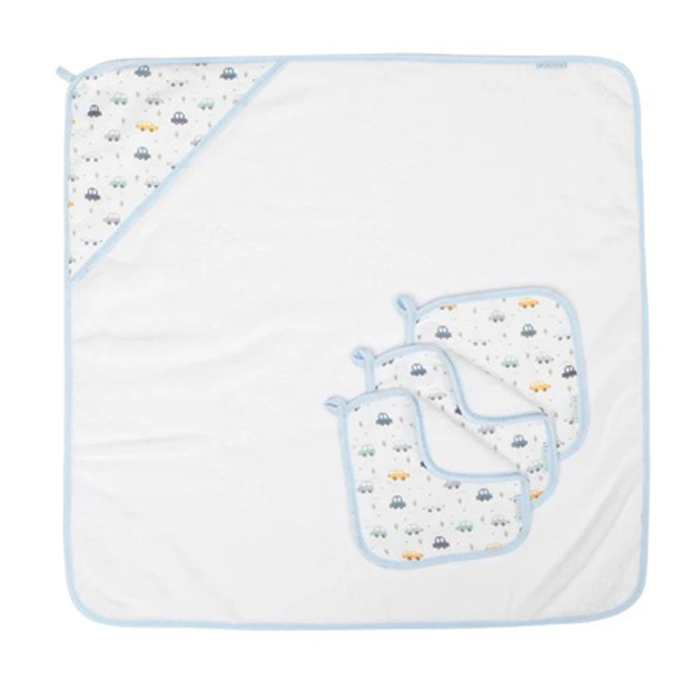 All4Ella Wash Cloths 3pk Beep Beep