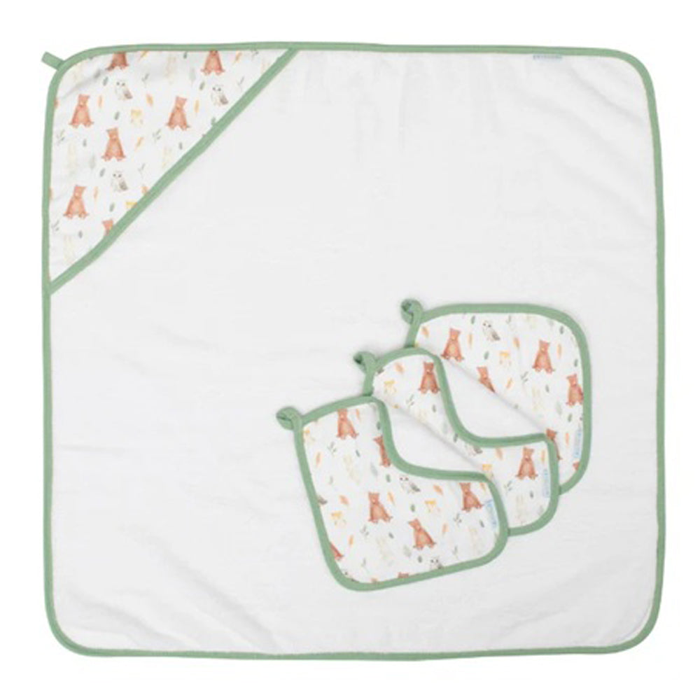 All4Ella Wash Cloths 3pk Forest Friends