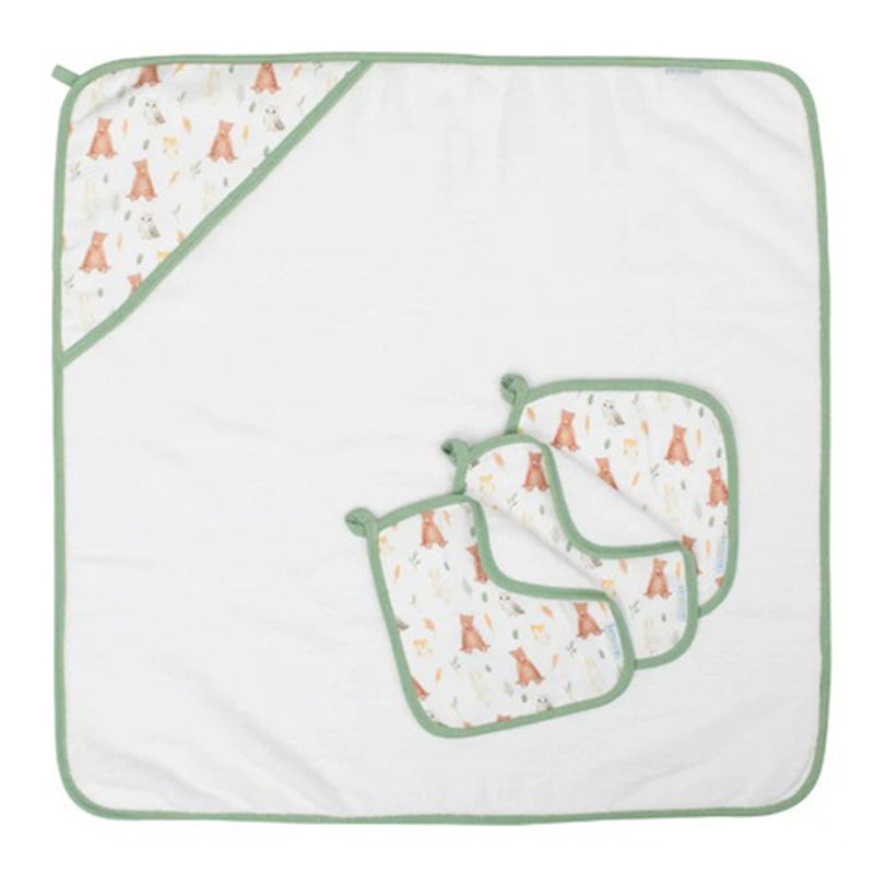 All4Ella Wash Cloths 3pk Forest Friends