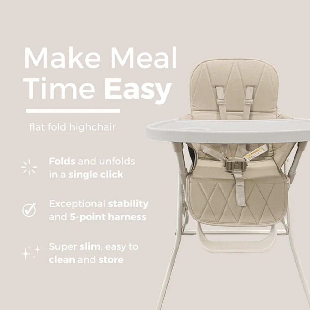 Baby Studio Super Slim Flat Fold High Chair