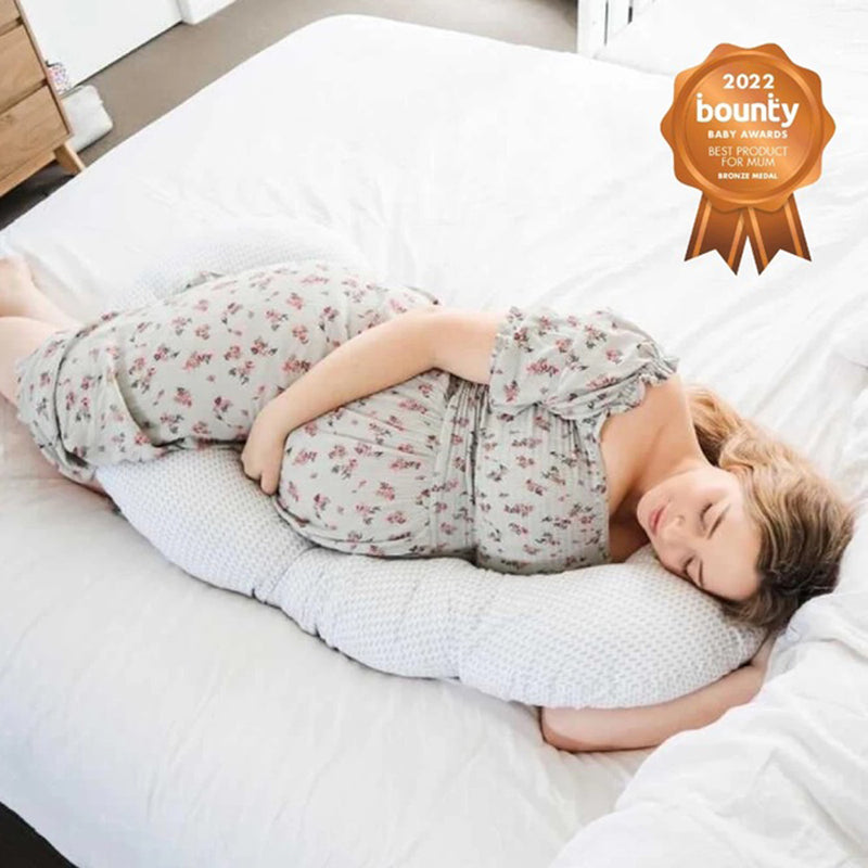 Baby Studio Ultimate Body Pillow Gingham Beige