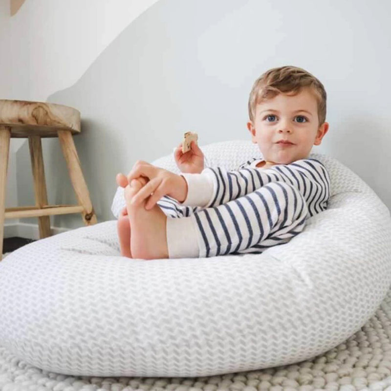 Baby Studio Ultimate Body Pillow Gingham Beige