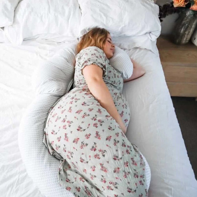 Baby Studio Ultimate Body Pillow Gingham Beige