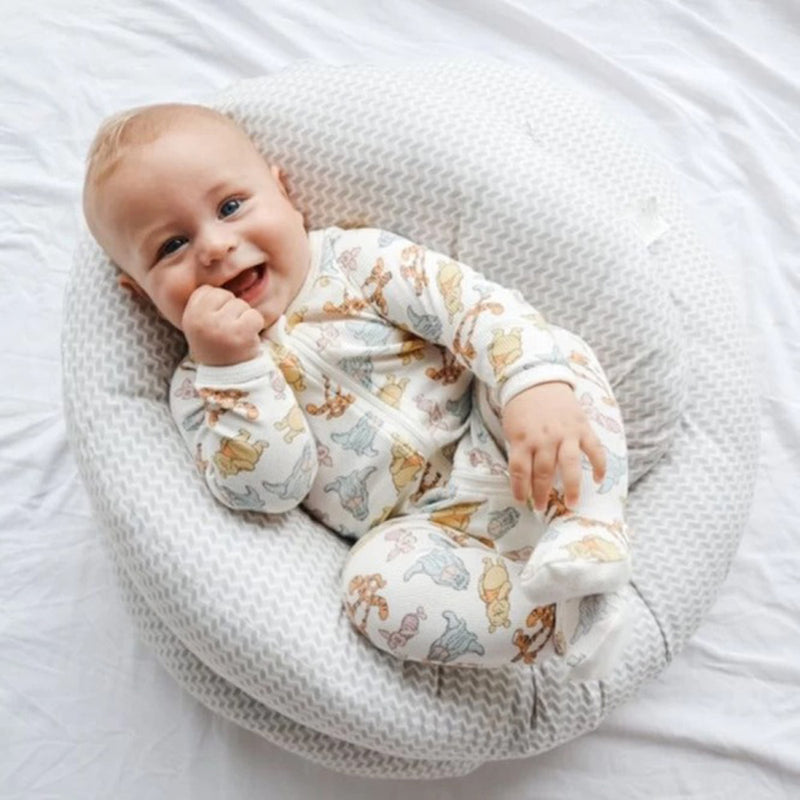 Baby Studio Ultimate Body Pillow Gingham Beige