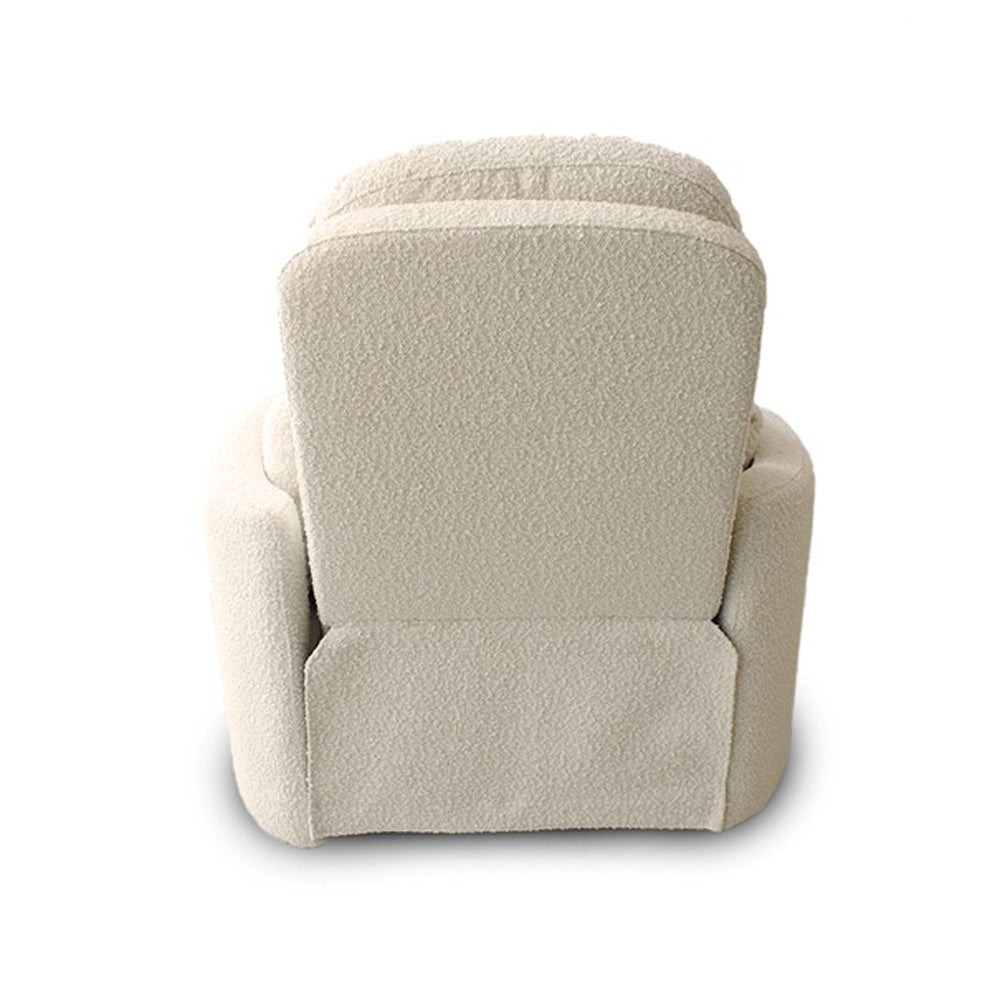 Babyhood Firenza Electric Feeding and Recliner Glider Chair- Boucle Cream