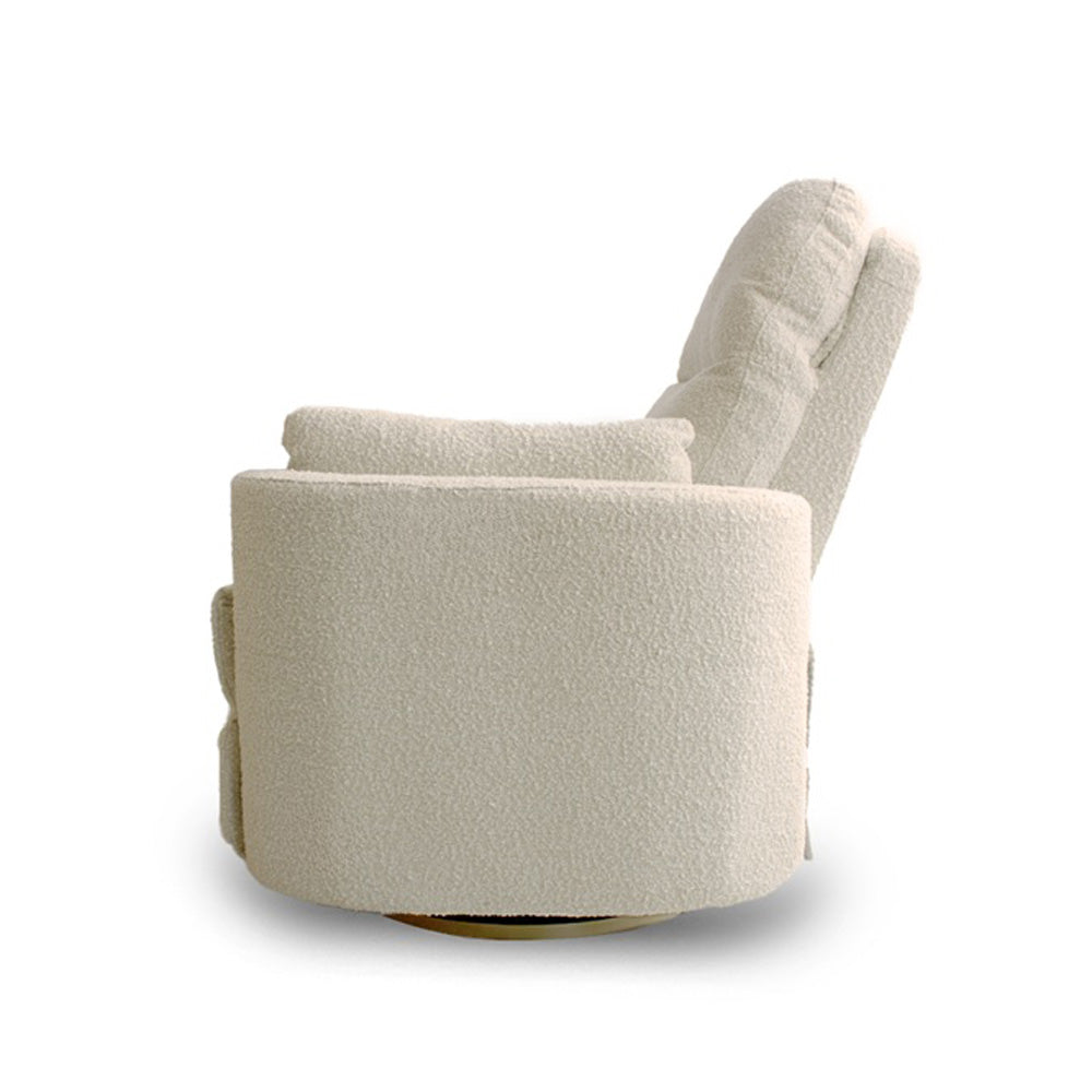 Babyhood Firenza Electric Feeding and Recliner Glider Chair- Boucle Cream