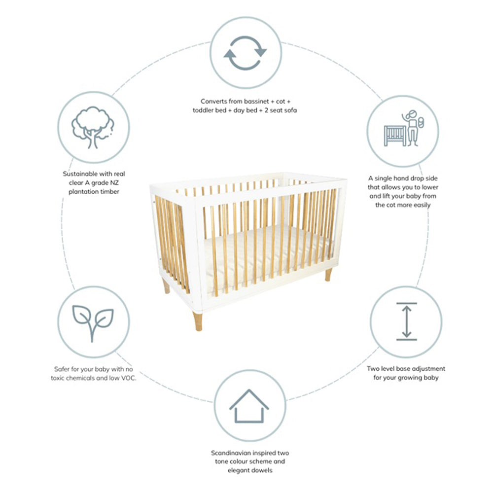 Babyhood Riya Cot 5 in 1