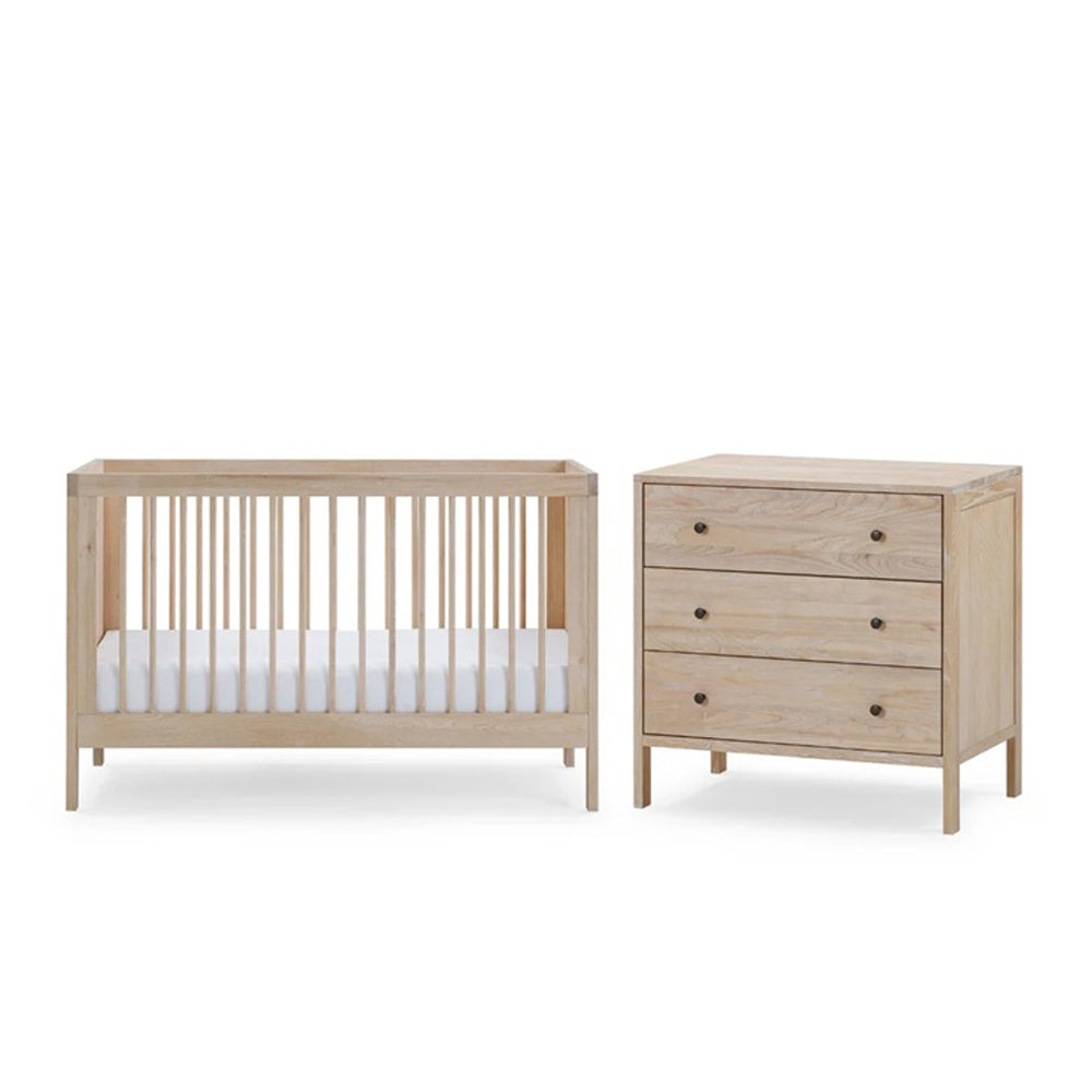 BabyRest Grove Cot + Dresser + Mattress Nursery Package
