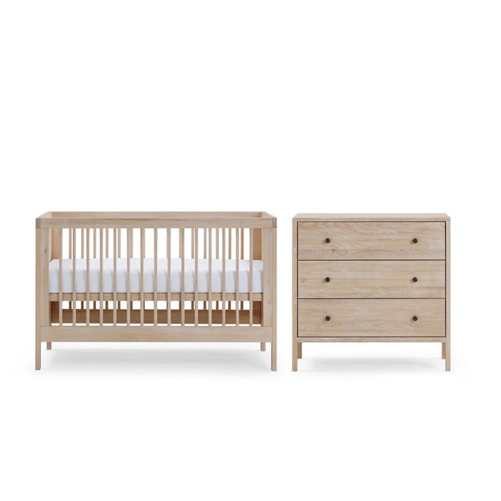 BabyRest Grove Cot + Dresser + Mattress Nursery Package