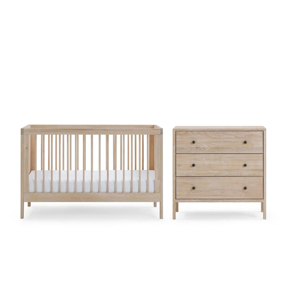 BabyRest Grove Cot + Dresser + Mattress Nursery Package