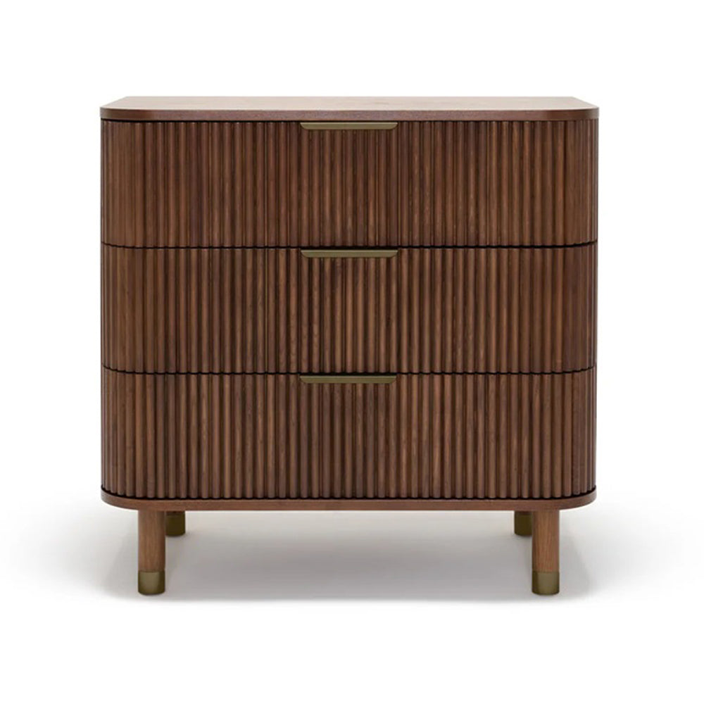 BabyRest Juno Cot Walnut + Juno Dresser Walnut+ DuoCore Mattress Nursery Package