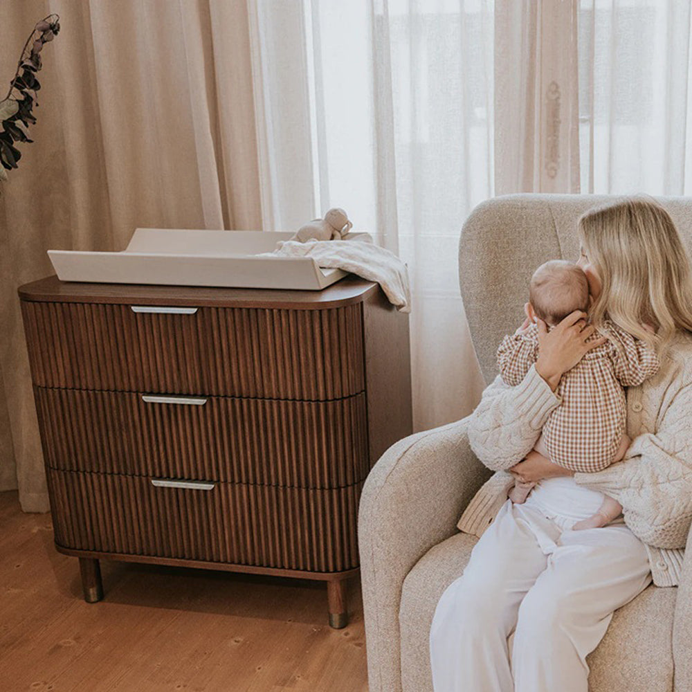 BabyRest Juno Chest 3 Drawer Luxe Walnut
