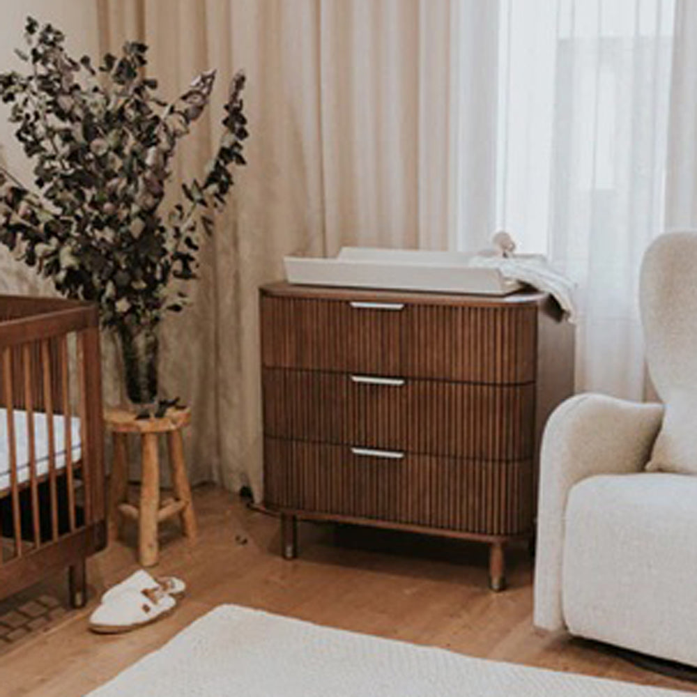 BabyRest Juno Chest 3 Drawer Luxe Walnut