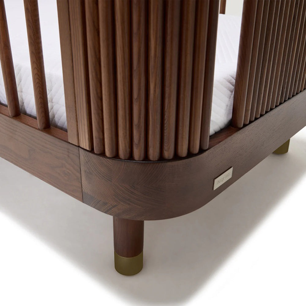 BabyRest Juno Cot Luxe Walnut