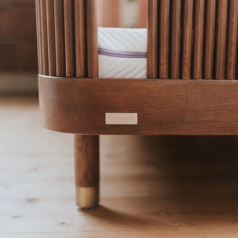 BabyRest Juno Cot Luxe Walnut