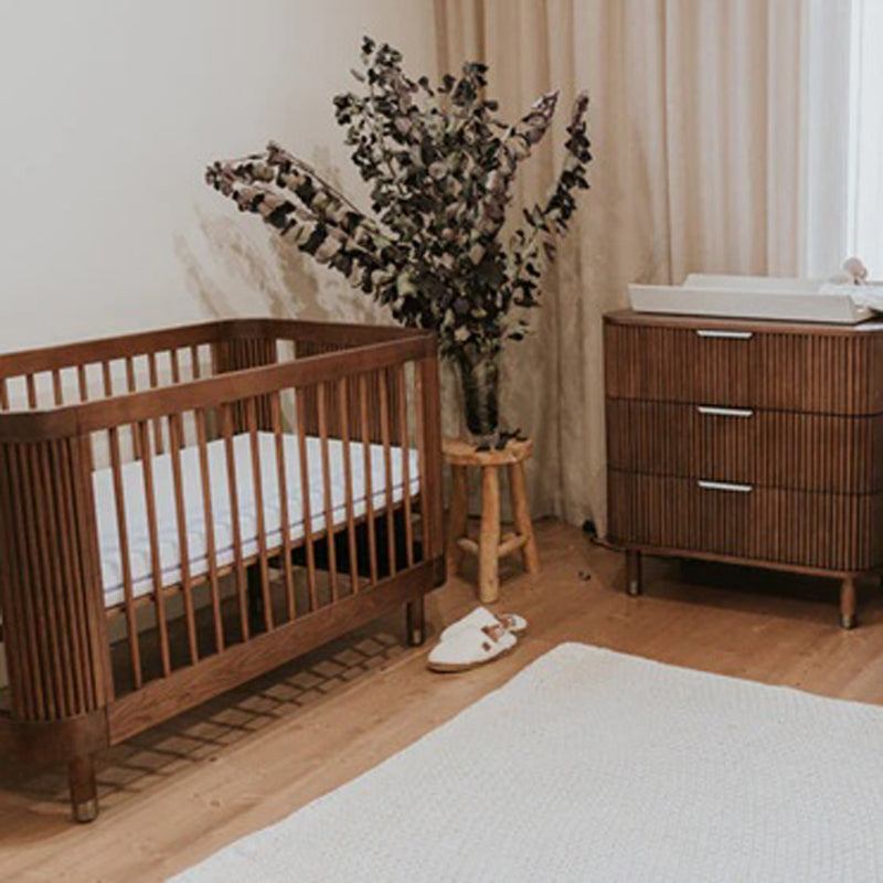 BabyRest Juno Cot Luxe Walnut