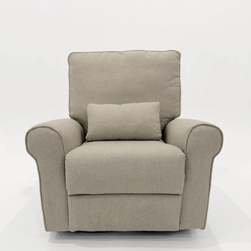 Babystudio Electric Nursery Glider Recliner Chair - Linen Nursing & Feeding Chair - Oatmeal