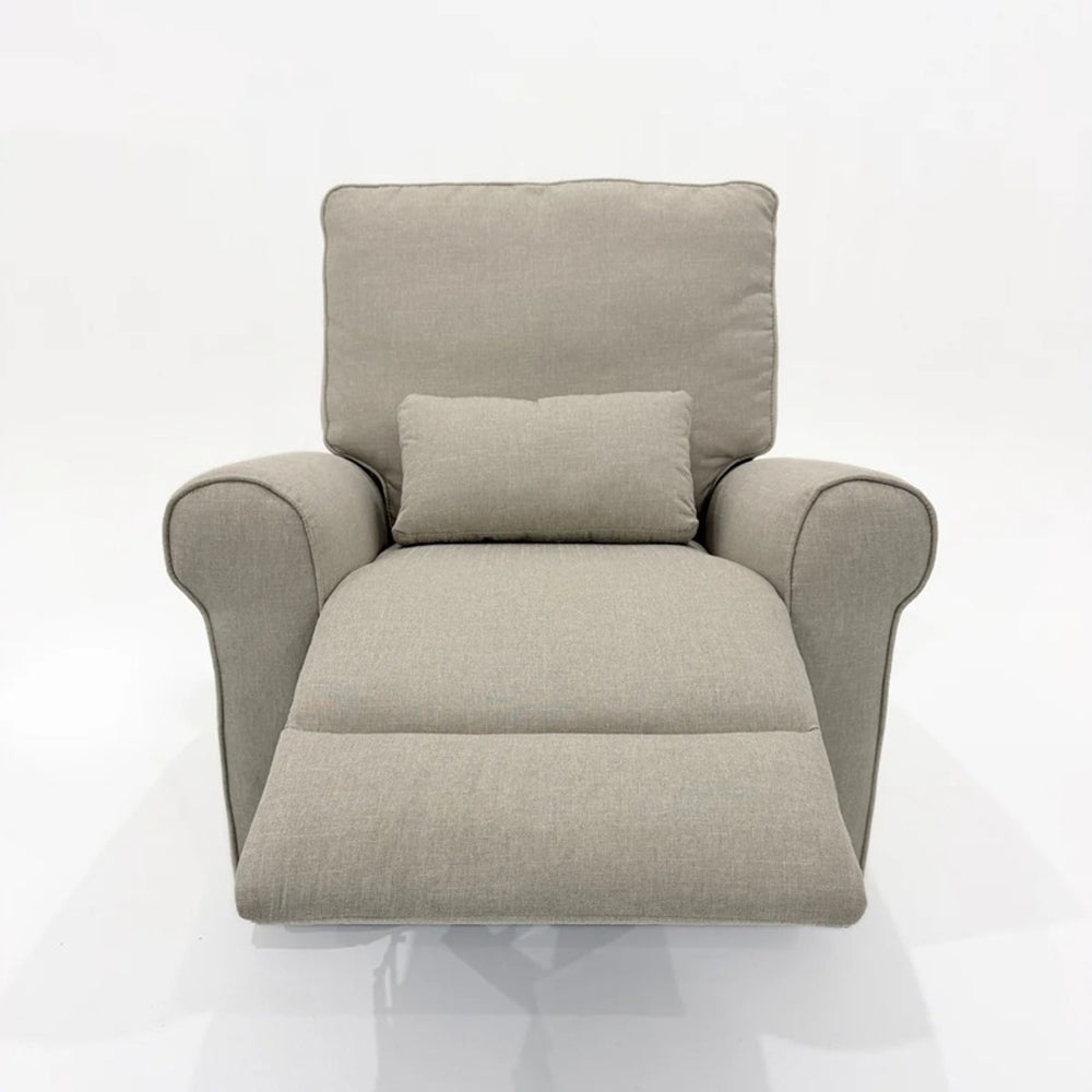 Babystudio Electric Nursery Glider Recliner Chair - Linen Nursing & Feeding Chair - Oatmeal