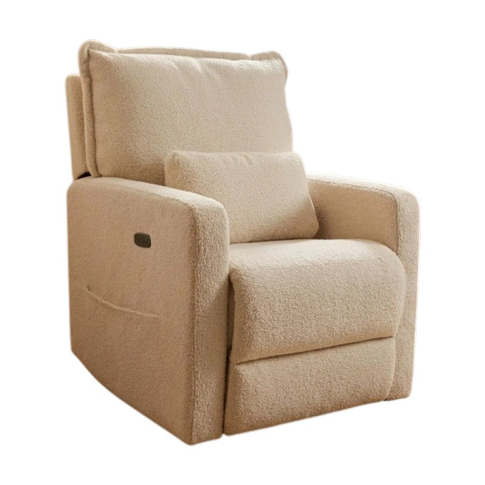 Babystudio Premium Electric Recliner Glider - Teddy Creme Plush