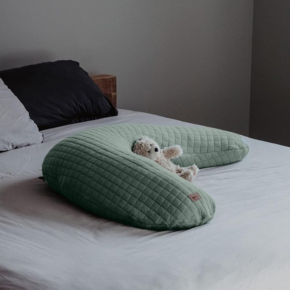Beaba Big Flopsy Maternity & Nursing Pillow Sage Green