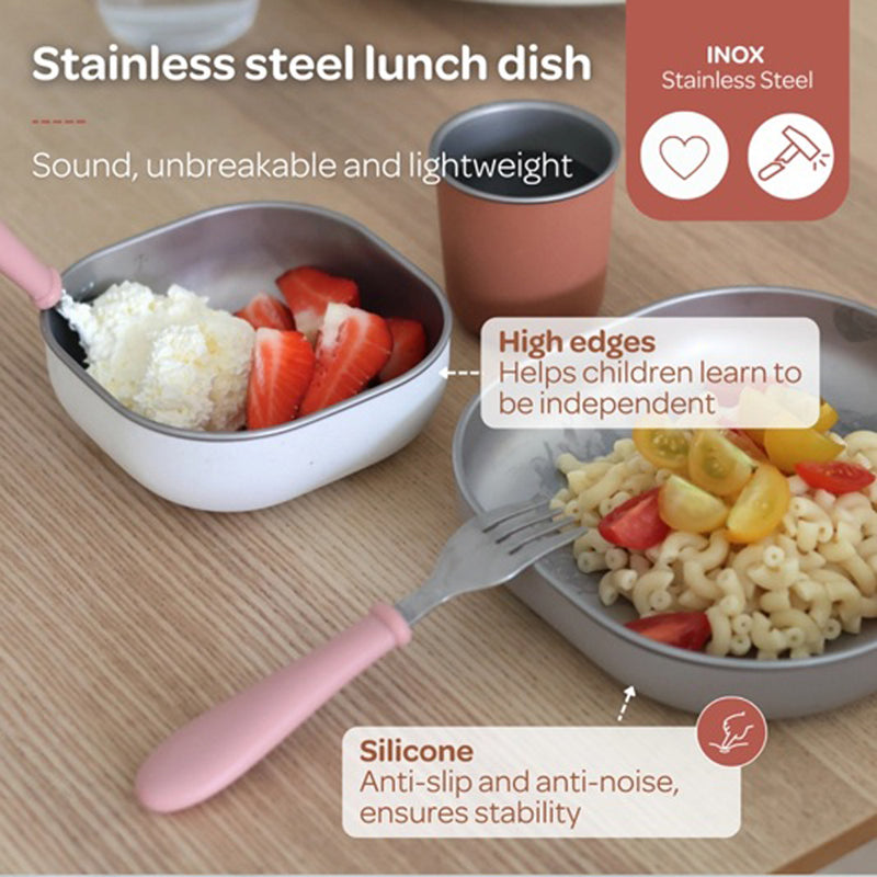 Beaba Microwavable Stainless Steel Meal Set