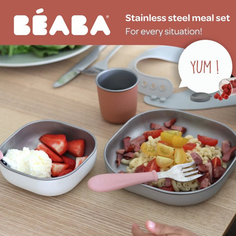 Beaba Microwavable Stainless Steel Meal Set