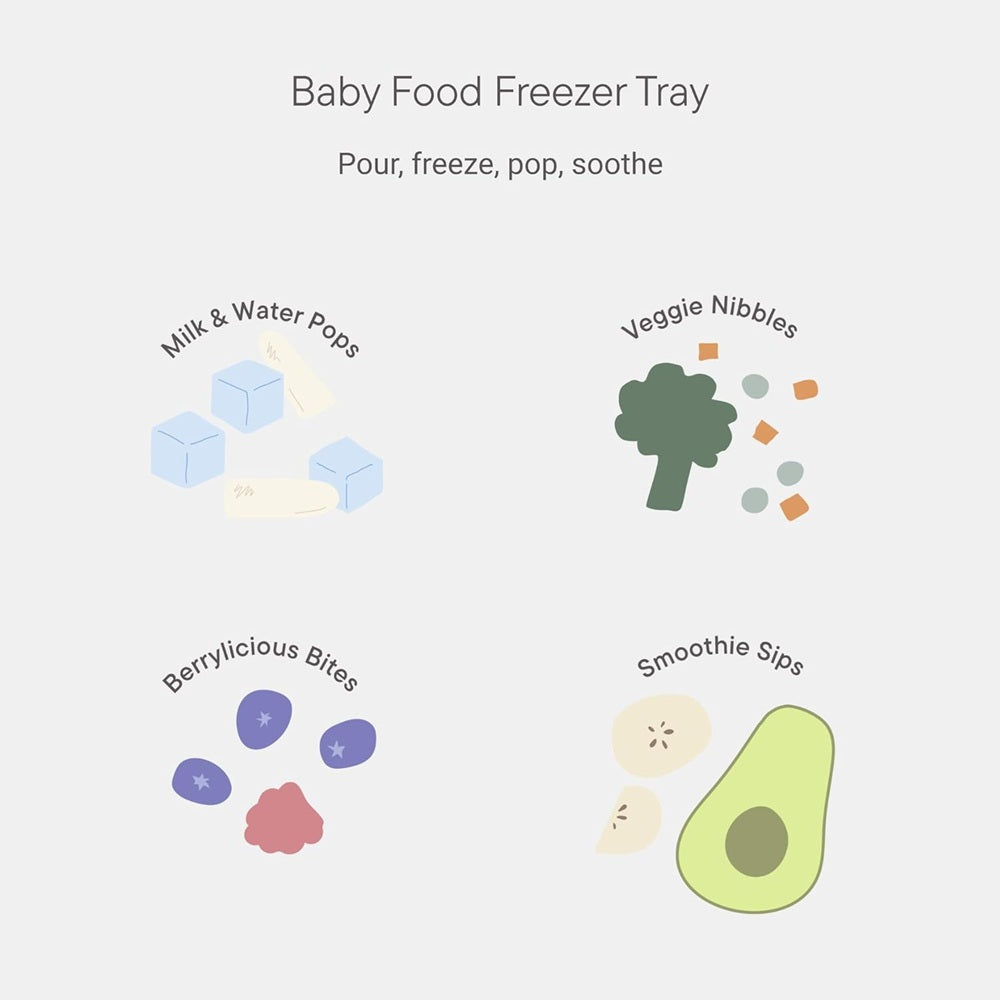 Bibs Dummies Baby Food Freezer Tray
