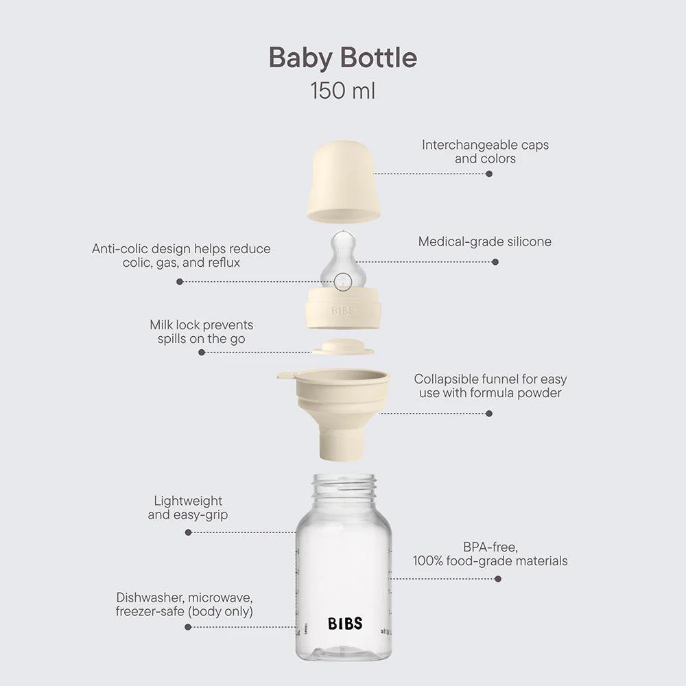 Bibs Dummies Silicone Baby Bottle 150ml