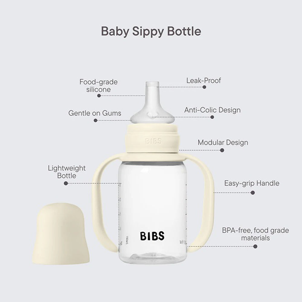 Bibs Dummies Sippy Bottle 150ml Sage