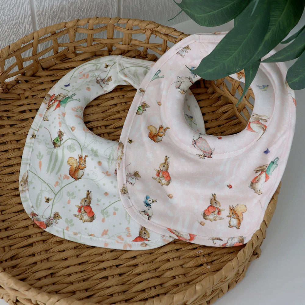 Bubba Blue Flopsy Mopsy & Cottontail 2PK Dribble Bibs