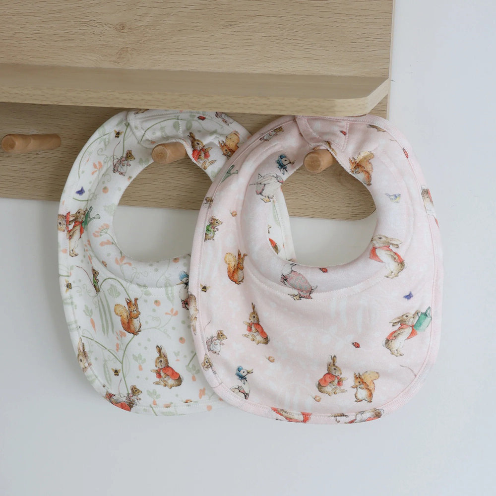 Bubba Blue Flopsy Mopsy & Cottontail 2PK Dribble Bibs