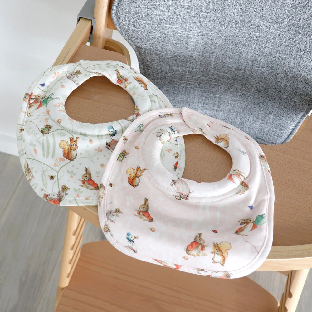 Bubba Blue Flopsy Mopsy & Cottontail 2PK Dribble Bibs