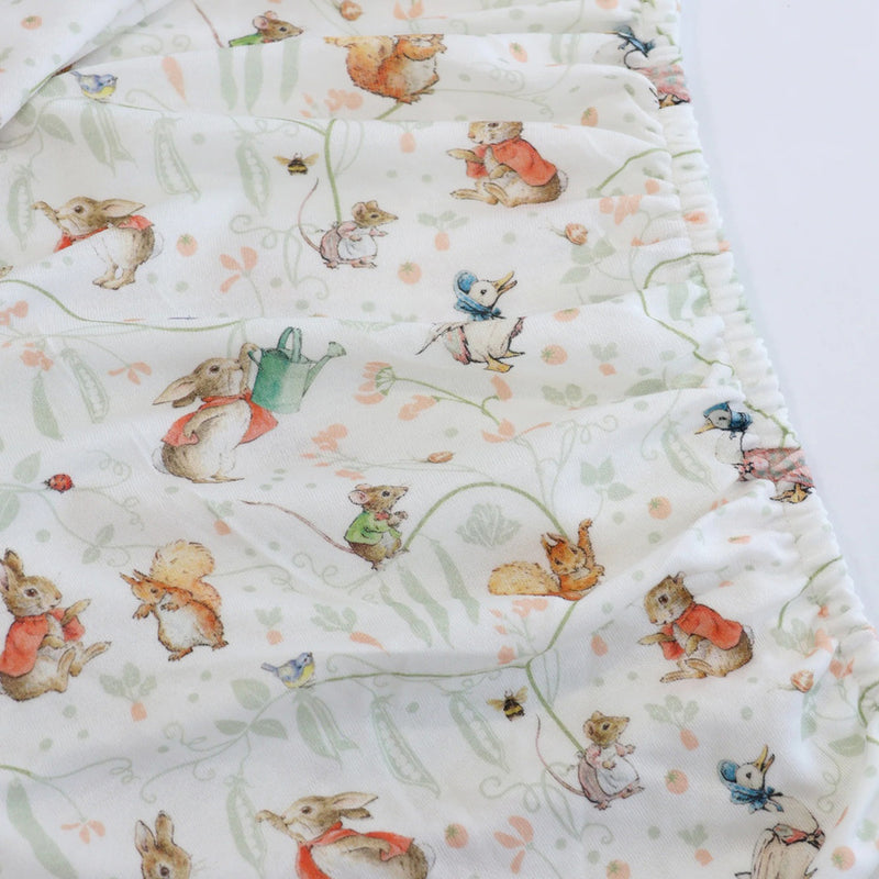Bubba Blue Flopsy Mopsy & Cottontail Bedside Sleeper Fitted Sheet
