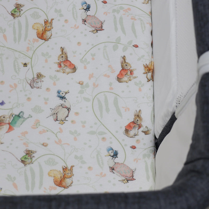 Bubba Blue Flopsy Mopsy & Cottontail Bedside Sleeper Fitted Sheet