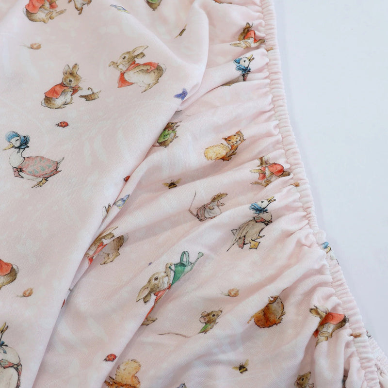 Bubba Blue Flopsy Mopsy & Cottontail Cot Fitted Sheet