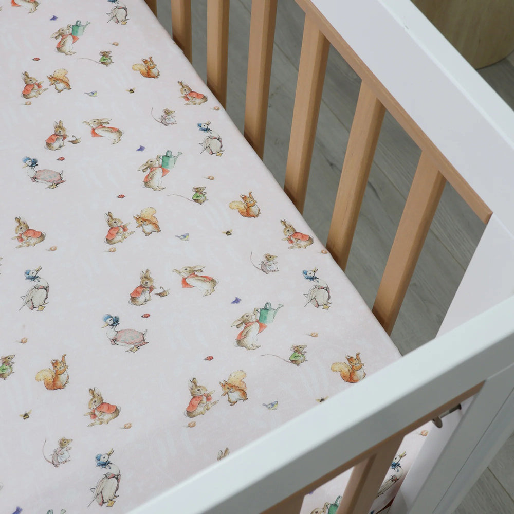 Bubba Blue Flopsy Mopsy & Cottontail Cot Fitted Sheet