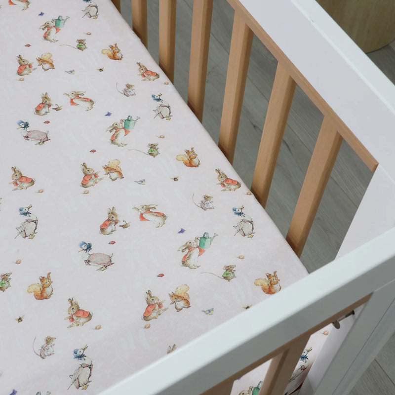 Bubba Blue Flopsy Mopsy & Cottontail Cot Fitted Sheet