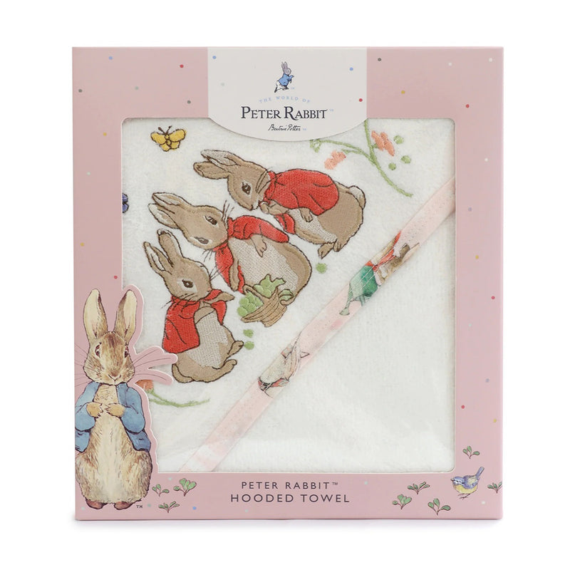 Bubba Blue Flopsy Mopsy & Cottontail Hooded Towel