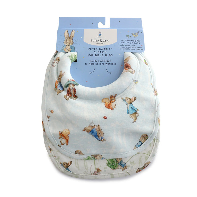 Bubba Blue Peter Rabbit & Benjamin Bunny 2PK Dribble Bibs