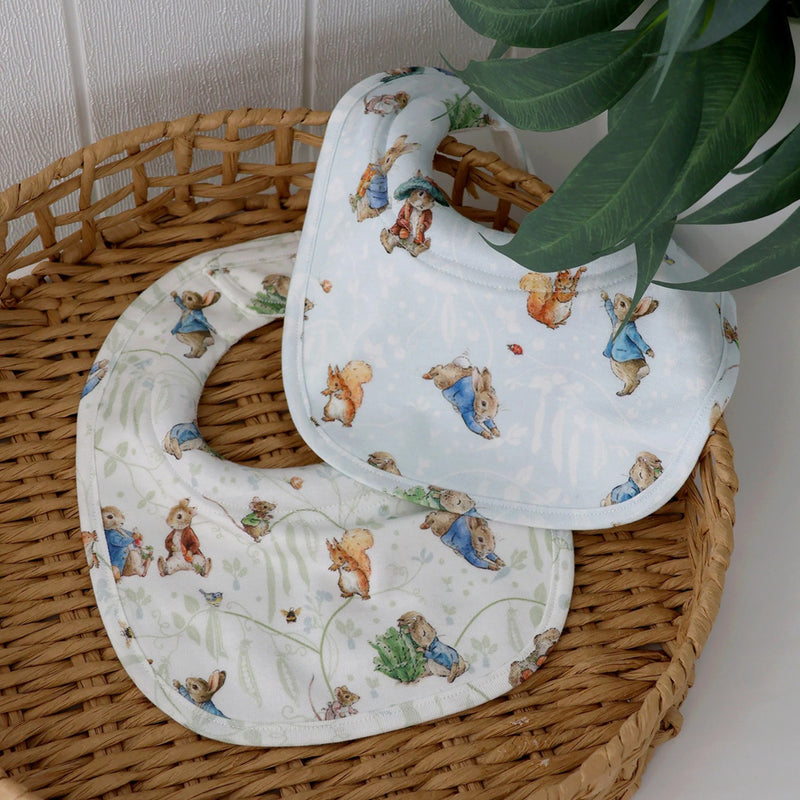 Bubba Blue Peter Rabbit & Benjamin Bunny 2PK Dribble Bibs
