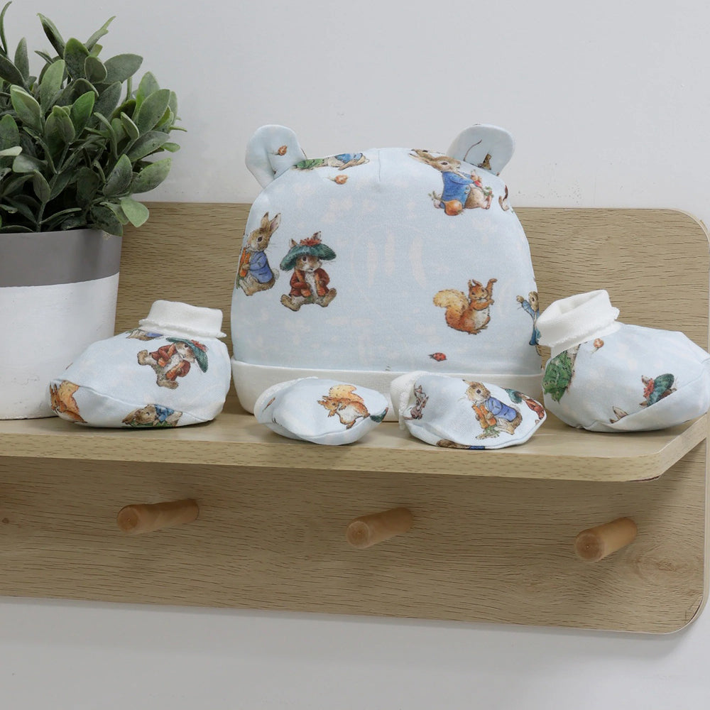 Bubba Blue Peter Rabbit & Benjamin Bunny 3PCS Layette Set