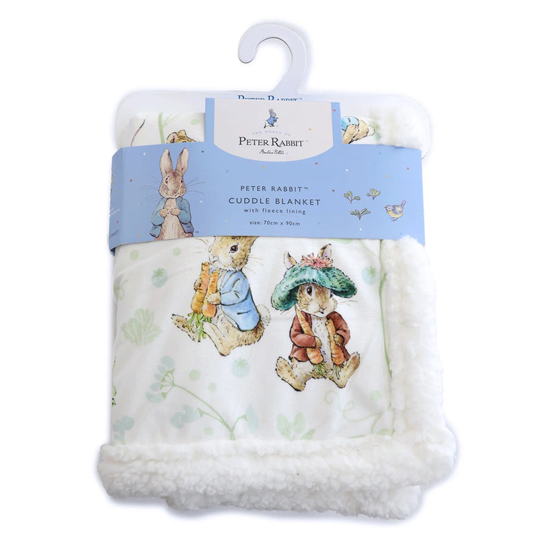 Bubba Blue Peter Rabbit & Benjamin Bunny Cuddle Blanket