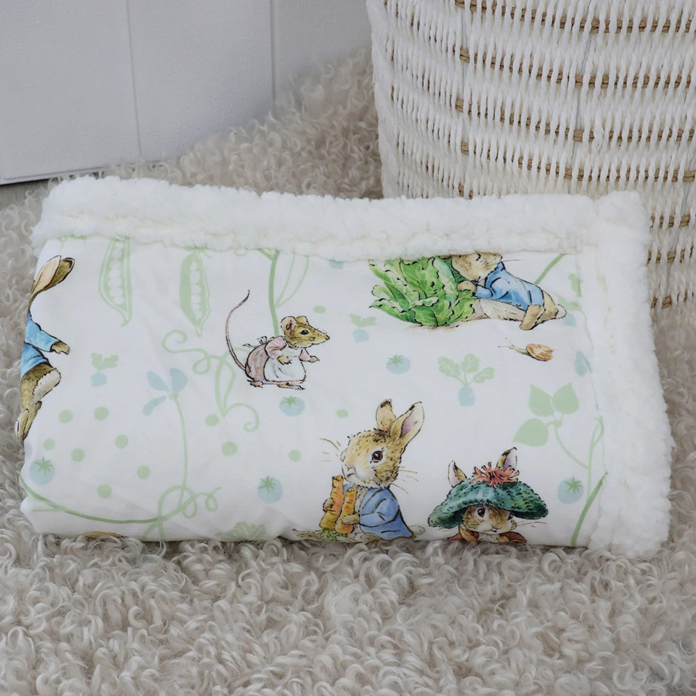 Bubba Blue Peter Rabbit & Benjamin Bunny Cuddle Blanket