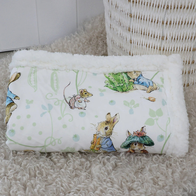 Bubba Blue Peter Rabbit & Benjamin Bunny Cuddle Blanket