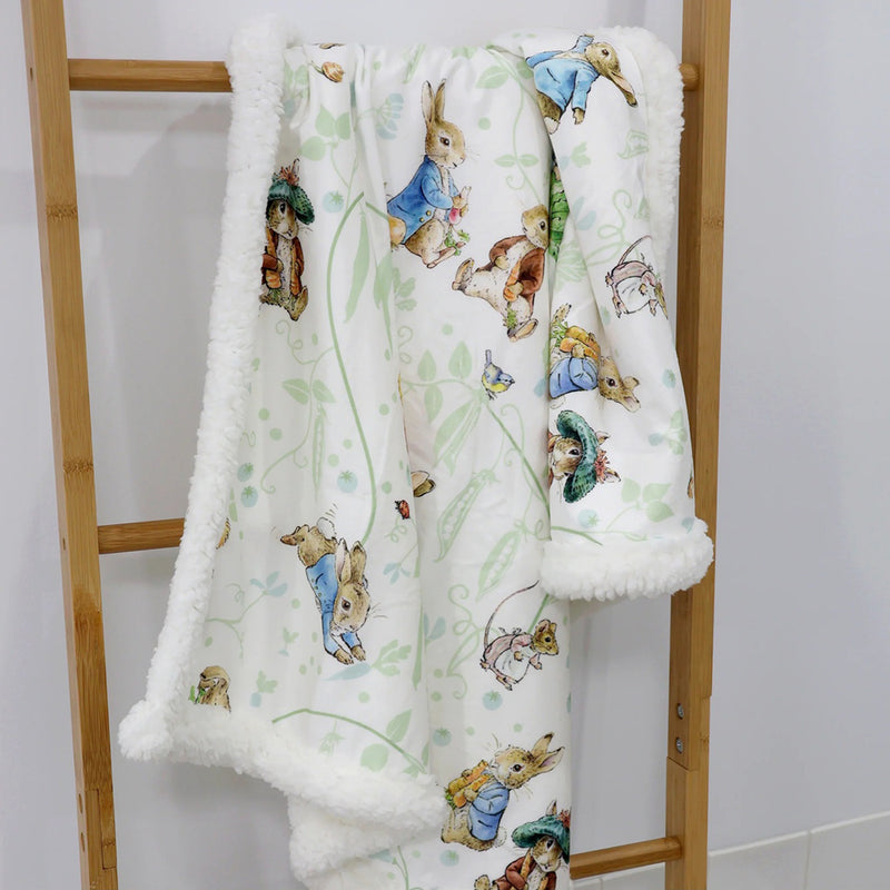Bubba Blue Peter Rabbit & Benjamin Bunny Cuddle Blanket