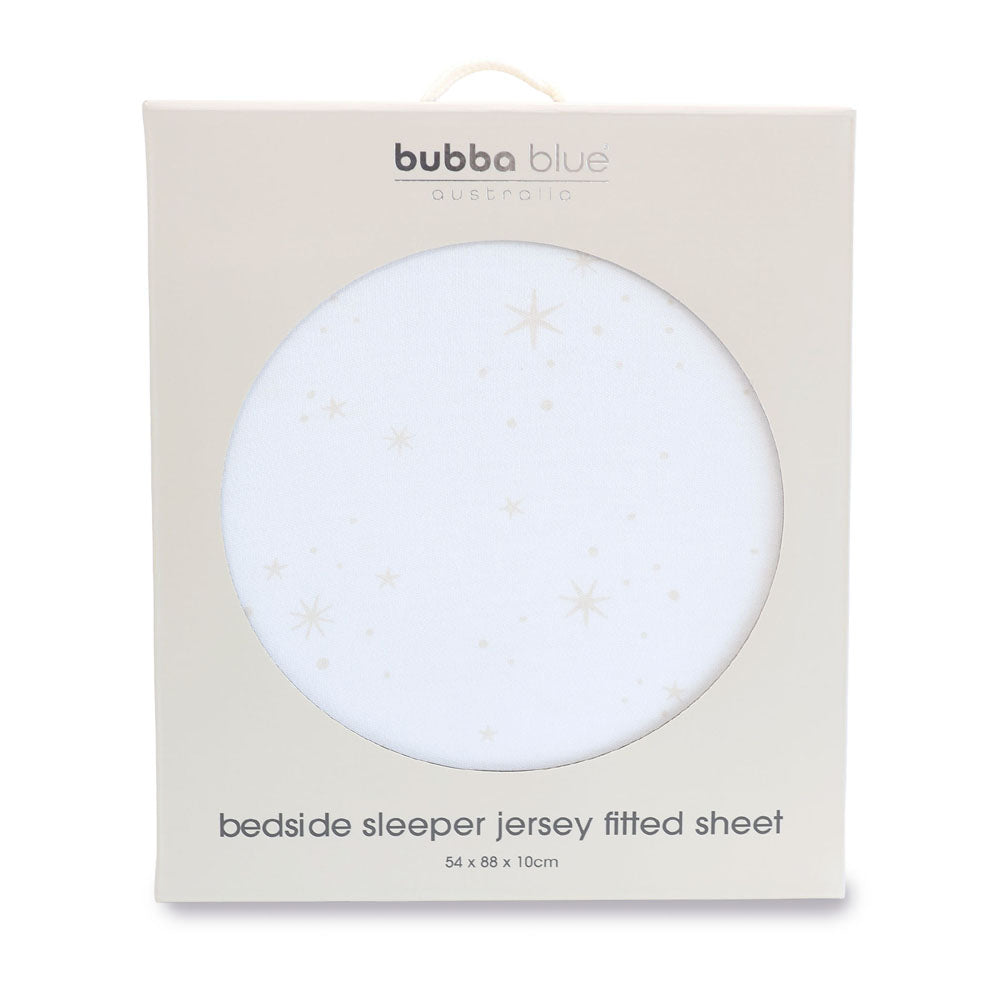 Bubba Blue Twinkle Twinkle Jersey Bedside Sleeper Fitted Sheet