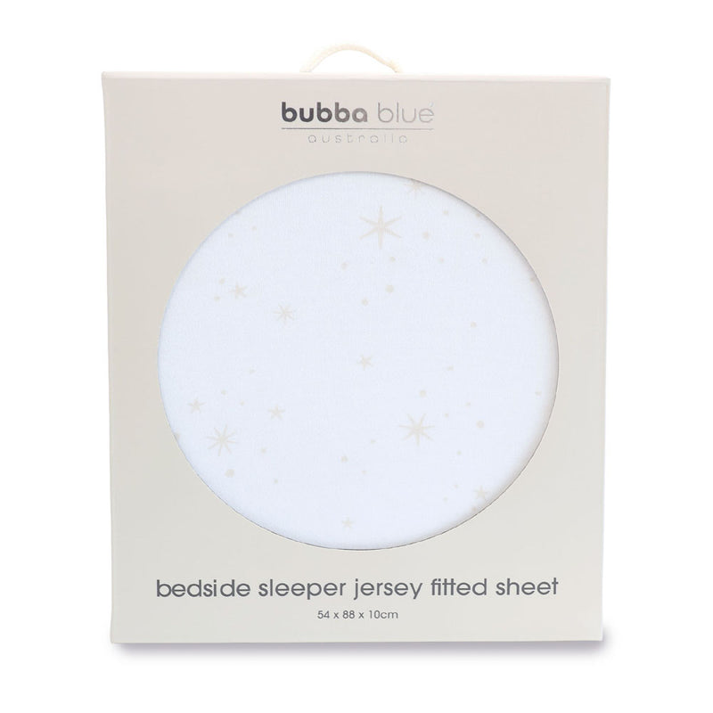 Bubba Blue Twinkle Twinkle Jersey Bedside Sleeper Fitted Sheet
