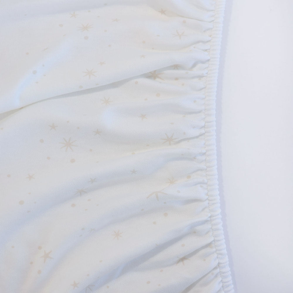 Bubba Blue Twinkle Twinkle Jersey Cot Fitted Sheet