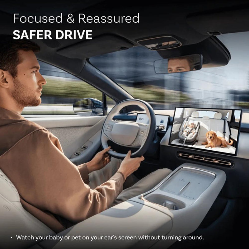 Bubbasafe Baby View Car Monitoring System - Panda