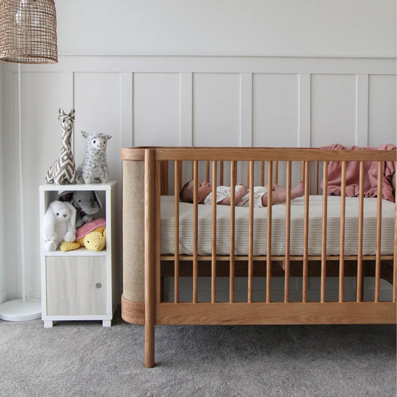Cariboo Indi Cot + Tru- Sleep Mattress + Dresser + Conversion kit Nursery Package